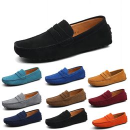 2023 Men Casual Shoes Black Blue Orange Grey Green Brown slip-on sneakers Size 40-45 color1