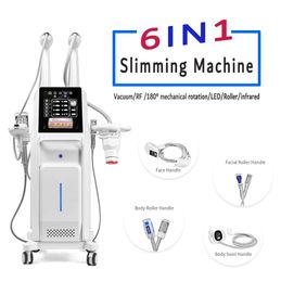 Roller Boby slimming machine 6 in 1 RF facial lifting vacuum weiht loss Fat Removal massgge device led photon skin Rejuvenation Lipo Cavitation equipmet