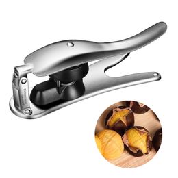 Fruit Vegetable Tools 2 in 1 Stainless Chestnut Machine Kitchen Accessories Sheath Portable Cutter Clip Gadgets 230520