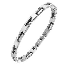 Bracelets Moocare Elegant Simple Fashion Stainless Steel Ceramic Bracelet