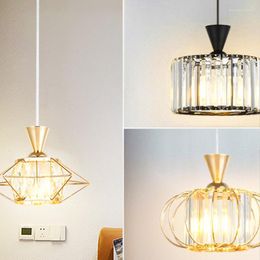Pendant Lamps Creative LED Crystal Light Restaurant Modern Home Decoration Kitchen Island Luxury Gold / Black