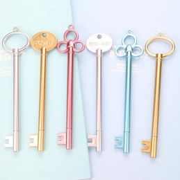 Golden Key Neutral Pen Creative Kawaii Stationery Pens Material Plastic Office School Supplies Papelaria Kids Gifts