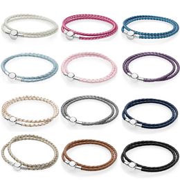 Bangle 16 PDB SL high quality 925 sterling silver series fashion DIY bracelet suitable for bead charm female bracelet Jewellery gift