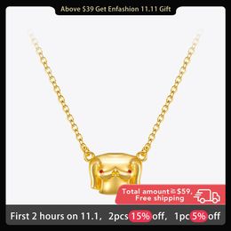 Necklaces ENFASHION Aesthetic 3D Breast Necklace For Women Gold Color Choker Party 2021 Body Necklaces Fashion Jewelry Collier P213198