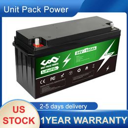 12V 24V 100Ah LiFePo4 Battery Pack Lithium Iron Phosphate Batteries Built-in BMS No Charger For Solar Boat / Motorcycle No Tax