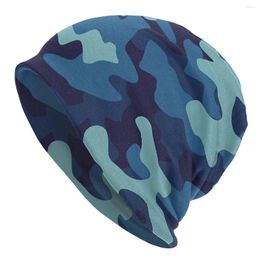 Berets Blue Camo Bonnet Hat Knitting Hats Street Skullies Beanies Multicam Military Men's Women's Adult Summer Warm Head Wrap Cap