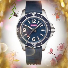 Crime Premium Mens Three Pins Dial Lumious Watches 41mm Quartz Movement Male Time Clock Rubber Band Sapphire Glass relogio masculino Wristwatch montre de luxe gifts
