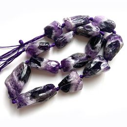 Crystal Natural Purple Amethyst Beads Freeform Irregular DIY Loose Beads For Jewelry Making Beads Bracelet Necklace For Women Gift