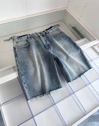 2023 Men's 5-point Denim Shorts Light Luxury and Low key Quality Designer's New Summer Casual Versatile Shorts