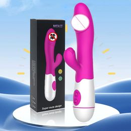 Adult Toys G-Spot Rabbit Vibrator Sex Toy for Women Real Dildo Adult Female Sextoy Vagina Anal Vibrator Double Head Gode Orgasm Masturbator 230519