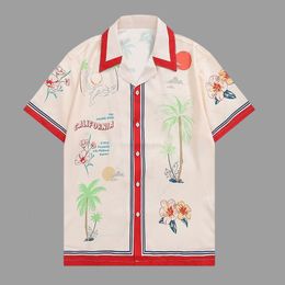 Men's Casual Shirts Spring Hawaiian Shirts Summer Shirt Men Streetwear Flower Plant Print Beach Shirt Hip Hop Casual Tropical Holiday Tops 230519