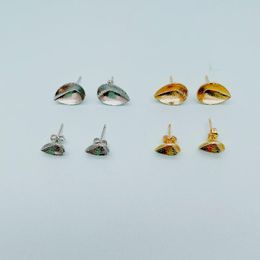 Components Ms Betti Pear Fancy Stone 4320 10x14mm Crystal Stud Earring Settings For DIY Earrings Fittings Findings Jewelry Accessories