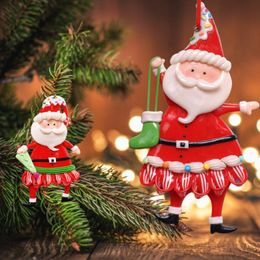 Interior Decorations 2023 Christmas Car Ornaments Santa Claus Doll Automotive Children's Gifts Tree Hanging Decoration