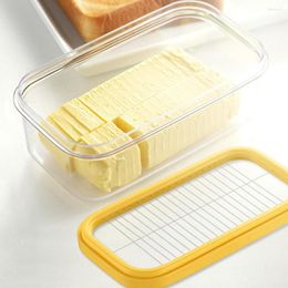 Storage Bottles Butter Cheese Box Container Keeper With Cutting Net Food Fresh-Keeping Transparent