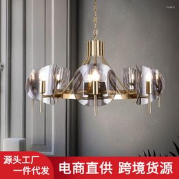 Pendant Lamps Copper Christmas Balls Modern Led Salle A Manger Iron Fixtures Residential Light Ceiling Hanging Planets Kitchen