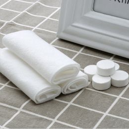 10pcs Compressed Towel Disposable Towel Travel Non-woven Face Towel Water Wet Wipe Face Care Tablet Outdoor Moistened Tissues