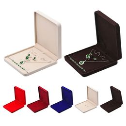 Boxes Upscale Velvet Gift Box Jewellery Set Box for Bracelet Necklace Ring Earrings Container Trinket Box Organizador Gift Display Tray