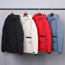 Outdoor Jackets Jackets&Hoodies Thickened Down Jacket Men's Stand Collar Overalls Couple Women's Coat Tooling Hiking Skiing Sport Cardigan