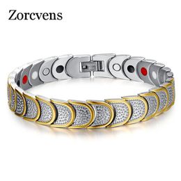 Bangle KOtik GoldColor brand new women multi fuction men magnetic bracelet jewelry healthy care carbon bracelets bangles for men