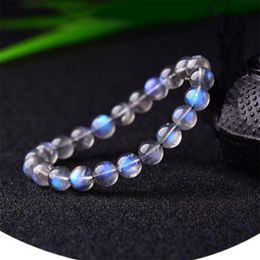 Bracelets Small And Exquisite Gray Moonstone Beaded Bracelets for Women Luxury High End Natural Stone Beaded Bracelet Delicate Jewelry