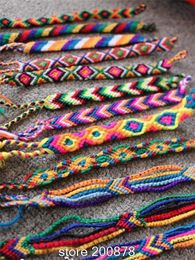 Bracelets Wholesale Mixed 100PCS Nepal Hand Wool Wrapped Friendship Bracelets Free Shipping