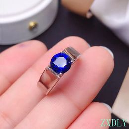 Rings 2022 Classic Natural Sapphire Ring for Women men Jewellery Real 925 Silver Good Gift No Sign Engagement Ring For Wedding