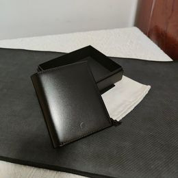 Men leather short luxury purse, stylish cardholder designer wallet long black purse credit card case comes with box pocket purses