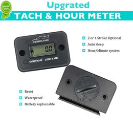 New Vibration Hour Meter Wireless Digital LED Resettable Engine Gauge for Gas Generator Lawn Mower Motor ATV With Replacable Battery