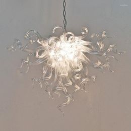 Chandeliers High Quality Modern Hanging Hand Blown Glass Chandelier For Bar LED Home Lights Living Room Decor