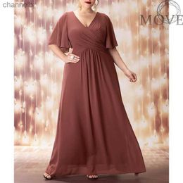 Casual Dresses Plus Size 4XL 5XL Evening Long Dresses Maxi Night Party V-neck Dress 2023 Big Size Formal Dress For Women 2022 Luxury Designer L230520