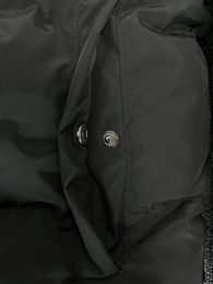24ss Men Black Irongate Detachable Hood Etter Embroidered Hoodie Winter Warmth Men's Coats Trapstar Jackets jacketstop