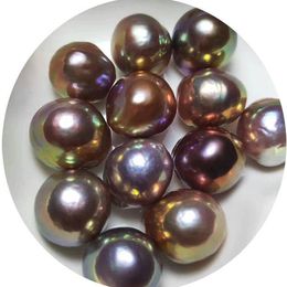 Crystal MADALENA SARARA AA+ Irregular Freshwater Pearl Baroque Purple Pearl Naked For Diy Jewellery Making