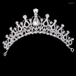 Headpieces Bridal Crystal Crown Headbands Headdress Women Fashion Tiara Alloy Rhinestone Hairs Ornaments Wedding Hair Jewellery Accessories