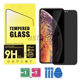 Privacy Screen Protector For iPhone 14 Plus Pro Max 7 8 Anti-spy Tempered Glass XR XS 11 12 13 Mini Anti-scratch Protective Film with retail package