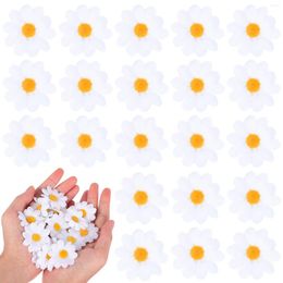 Decorative Flowers 100 Pcs Lovely Realistic Lifelike Delicate Fake Sunflowers Small Artificial