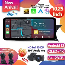 For Mercedes Benz C Grade W204 2011-2014 RHD 4G Lte 10.25" Android 12 Car Radio Carplay Auto Stereo GPS Navigation Video NTG 4.5-3