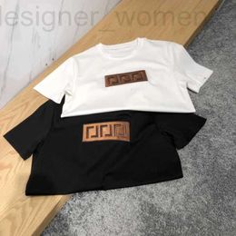 Men's T-Shirts Designer High version short sleeve t shirt sweatshirt designer tshirt double f embroidery round neck pullover tee men women casual cotton T-shirt