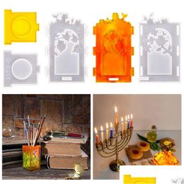 Craft Tools Diy Candlestick Epoxy Mod Crystal Pen Holder Jewellery Storage Box Sile Mods Drop Delivery Home Garden Arts Crafts Dhqpz