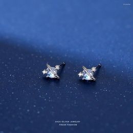 Stud Earrings Boho Simple 925 Sterling Silver Zircon For Women 2023 Vintage Earring Statement Jewelry