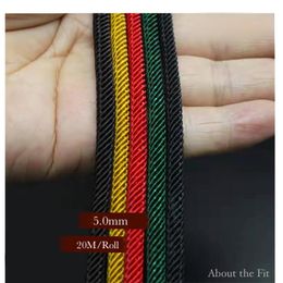 Polish ATF 5mm 20 Metres Milan Braided Cord DIY Bracelet Necklace For Jewellery Making Clothing Accessories Apparel Handcrafts Woven Rope