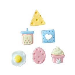 Cheese eggs milk ice cream play cream cream charms wholesale childhood memories cartoon croc charms shoe accessories pvc decoration buckle clog charms fast ship