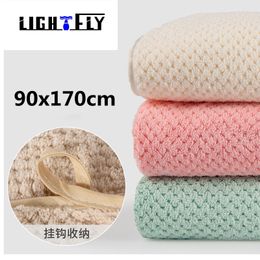 Bath towel, pineapple lattice, large bath towel, household, thickened, adult, soft, quick drying towel, beach towel