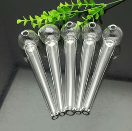 Glass Pipes Smoking Manufacture Hand-blown Classic sharp mouthed bubble glass straight pipe