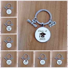 Keychain Pendant Dome Glass 2023 Graduation Season Gift Gift Metal Keychain