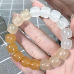 Strand Gradual Change Of Color Through Pink Beads Men And Women Bracelet Classmates Couple Gift Jewelry Manufacturers Wholesale