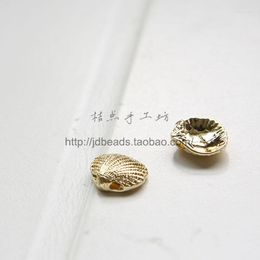 Charms One Piece Premium Plated Brass Base Charm - Shell 13x12mm (68Z)