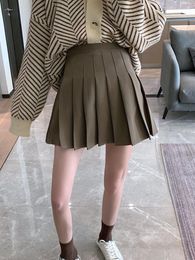Skirts Pleated Mini Skirt Women A-Line Shorts Korean Fashion Summe Streetwear Y2k Skort Clothes High Waist Cute Sweet Girl