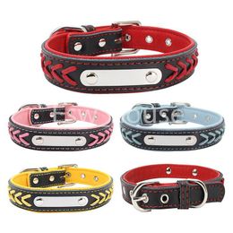 Dog Collars Leashes Personalised Stainless Steel Iron Pet Id Tag Nameplate Collar Accessory Drop Delivery Home Garden Supplies Dhgd9