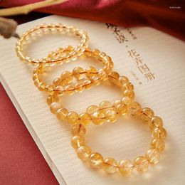 Strand Natural Citrine Crystal Bracelet Yellow Asai Gift