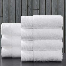 100% Cotton Face Towel 35X75/40X80CM Home Hotel Thick White Bathroom Kitchen Hand Towels